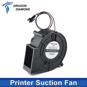 Dragon Diamond Máy in khổ lớn quạt hút mạnh 10cm Quạt DC 24V 0.55A cho máy in Allwin Xuli giấy không chổi than Quạt thổi