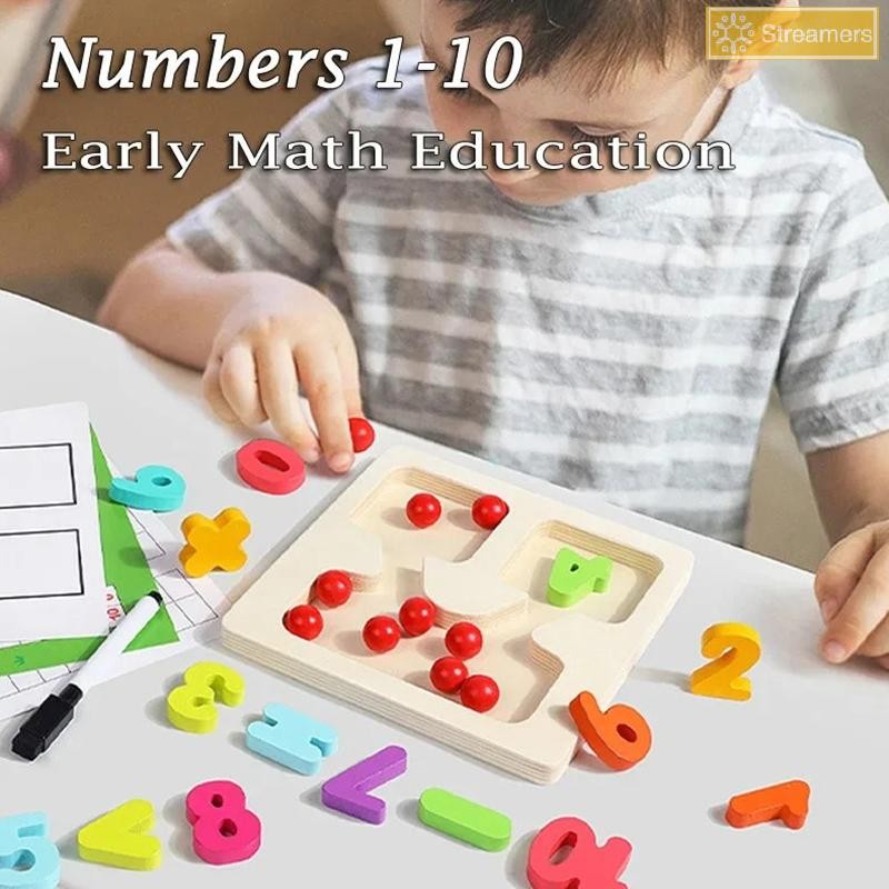 Streamers Montessori Toán Đồ Chơi Bằng Gỗ Bổ Sung Trợ Giảng Dạy Mầm Non Học Tập Giáo Dục Đồ Chơi Màu Hạt Phân Loại Ban Dành Cho Trẻ Em Mới