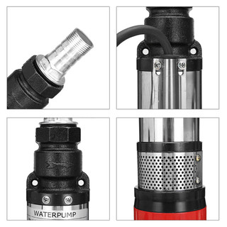 Máy Bơm Nước Năng Lượng Mặt Trời 12V/24V, Bơm Chìm Giếng Sâu, Cho Gia Đình & Tưới Tiêu Nông Nghiệp, Chất Lượng Cao