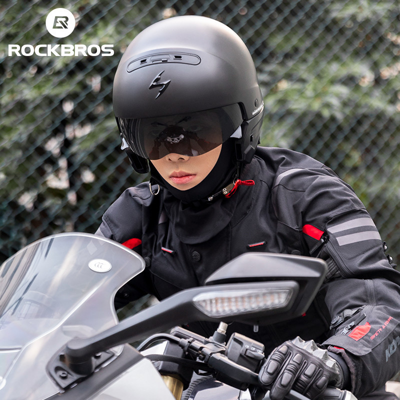 ROCKBROS Mặt nạ đi xe đạp thoáng khí nhiệt chống gió Thiết kế chống trượt Cổng kính mắt cho xe đạp xe máy (Unisex)​