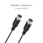 Cáp MIDI DELMER, Cáp nối dài MIDI cắm DIN 5 chân Nam sang Nam, Bánh răng nhạc đỏ Đồng nhiều chiều dài Dây nối dài âm thanh Bàn phím MIDI