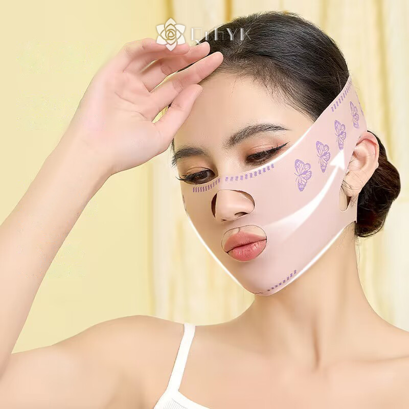 Qrhyk Mặt Thoáng Khí V Mặt Dây Cheek Nâng Lên Chống Nhăn Mặt nạ Mỏng Giảm Đôi cằm Chữ V Định Hình Mới