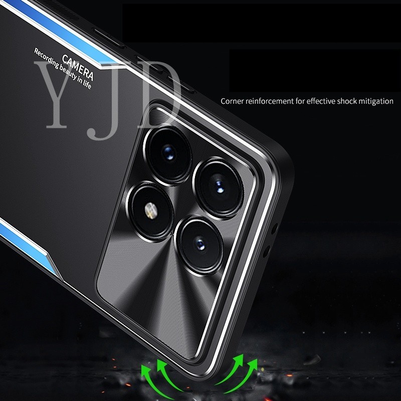 Ốp YJD Cho Redmi K70 Pro K70E POCO X6 Pro Vỏ Điện Thoại Chống Sốc Kim Loại Hợp Kim Nhôm