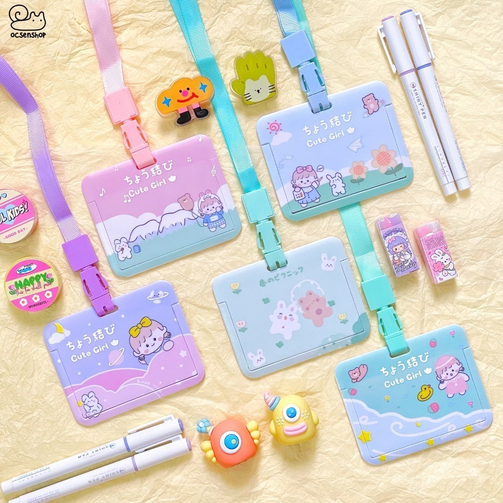 Card holder Cute girl