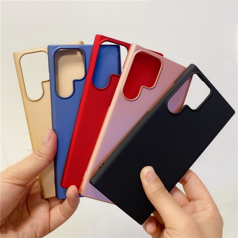 Ốp điện thoại mờ siêu mỏng cho Samsung S24 Plus S24 Ultra A15 A25 A55 Bảo vệ chống sốc Ốp lưng PC cứng