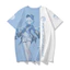 Genshin Impact Furina Focalors Áo thun tay khuỷu tay quần short kimono cosplay
