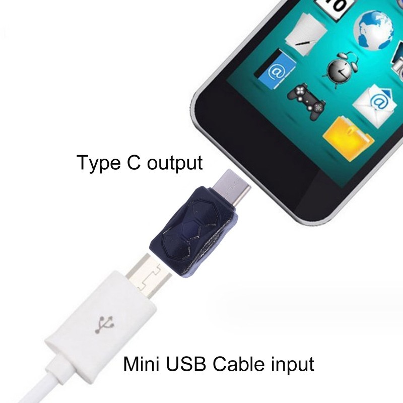 Bộ chuyển đổi sạc ELEGA Mini USB sang Type C Đầu chuyển đổi từ đầu cái sang đầu đực