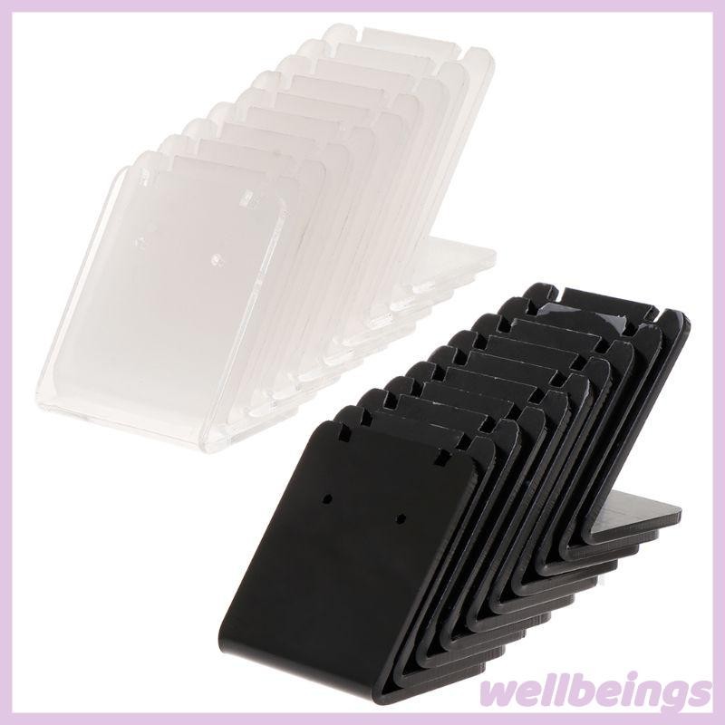 Wellb 10 Chiếc Acrylic Mini Hình Chữ L Bông Tai Đứng Trang Sức Người Tổ Chức Trang Sức Đứng