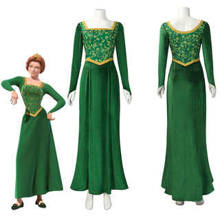 Hàng sẵn có Bán chạy Người lớn Trẻ em Hoạt hình Quái vật Shrek Công chúa Fiona cosplay Quần áo nữ