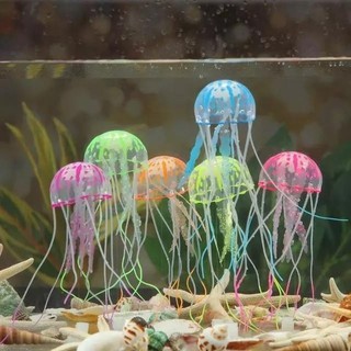 20 CM Nhân Tạo Thạch Huỳnh Quang Trong Suốt Nổi Mô Phỏng Thạch Phong Cảnh Cá Cá Cá Đồ Trang Trí Thú Cưng Tiếp Liệu