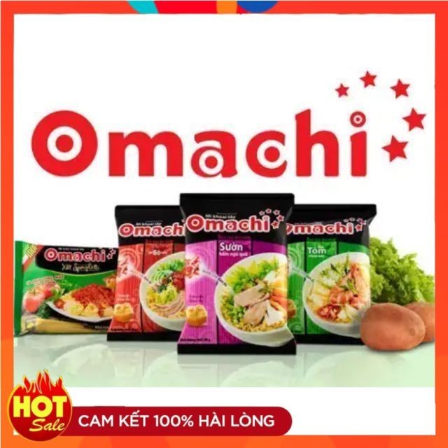 [ MÃ 50% ] Combo 5 gói mì gói ăn liền khoai tây Omachi mì tôm 80g vị bò ...
