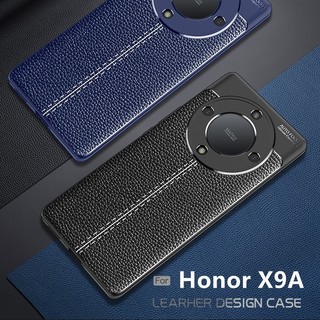 Vỏ bọc kết cấu da siêu mỏng bằng silicon mờ cho Honor X9B X9a X9 X8 X40 4G 5G 2023 Vỏ điện thoại da bằng da Mờ chống sốc Vỏ mềm chống rơi