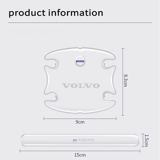 4-8 Chiếc Combo Miếng Dán Silicon Chống Trầy Xước Cho Tay Nắm Cửa Ô Tô Miếng Dán Silicon Chống Trầy Xước Cho Tay Nắm Cửa Cho Volvo XC90 XC60 XC40 V60 S90
