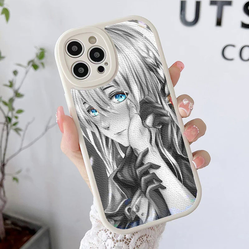 Ốp Điện Thoại TP-1 Violet Evergarden Cho iPhone 17,15 14 12 11 13 Pro Max Mini 7 8 Plus SE 2020 X XS XR Vỏ Da Cừu 0728