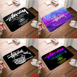 Thảm cửa in Logo Stussy Quà tặng thiết thực cho bạn bè Phòng ngủ Văn phòng Trang trí nhà cửa Thảm trải sàn chống trượt (60x40CM)
