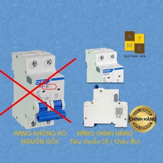 (HCM) Cầu dao an toàn MCB NXB-125, 2Pha - 80A,100A,125A dòng cắt 10kA Hãng CHINT (Hàng chính hãng xuất khẩu)