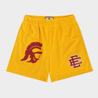 Eric Emanuel Thương hiệu hợp thời trang EE Quần short thông thường Quần bóng rổ Mỹ Chạy bộ thể thao Quần lưới bóng đá rộng
