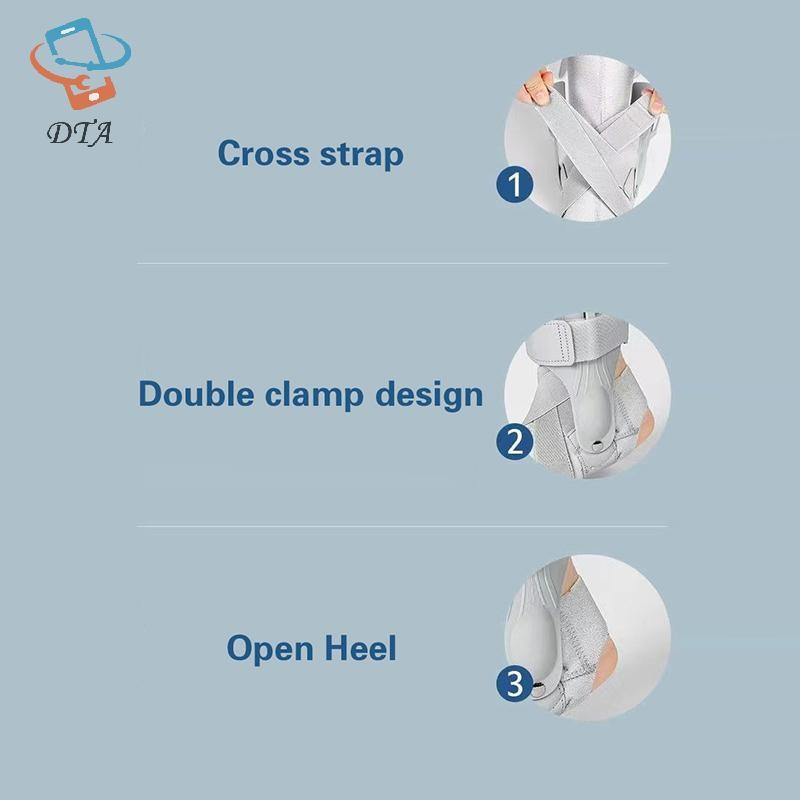 [Dta] Vòng chân nẹp mắt cá chân Braceanti-Frature Double Nẹp băng có thể điều chỉnh nén VN