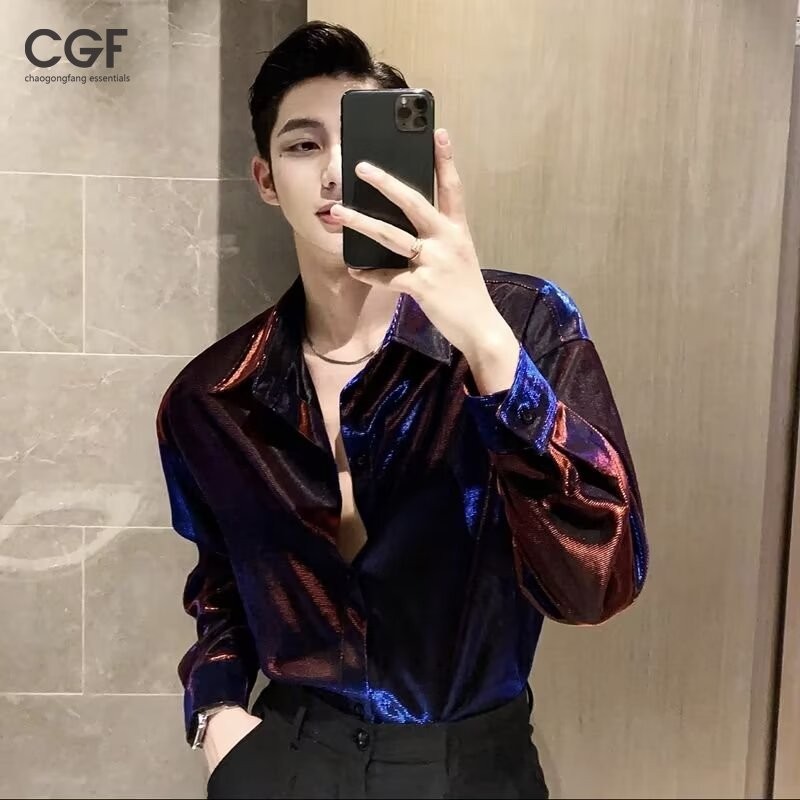 Áo Sơ Mi Nam Thời Trang Hàn Quốc Đường Phố Niche Thiết Kế Rời Giải Trí Áo Dài Tay