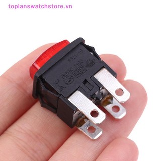 Toplanswatchstore Red 4Pins 16A Nút nhấn tự khóa Rocker PS21-16 Có đèn sưởi Cảm ứng điện cho máy hút bụi Máy hấp quần áo VN