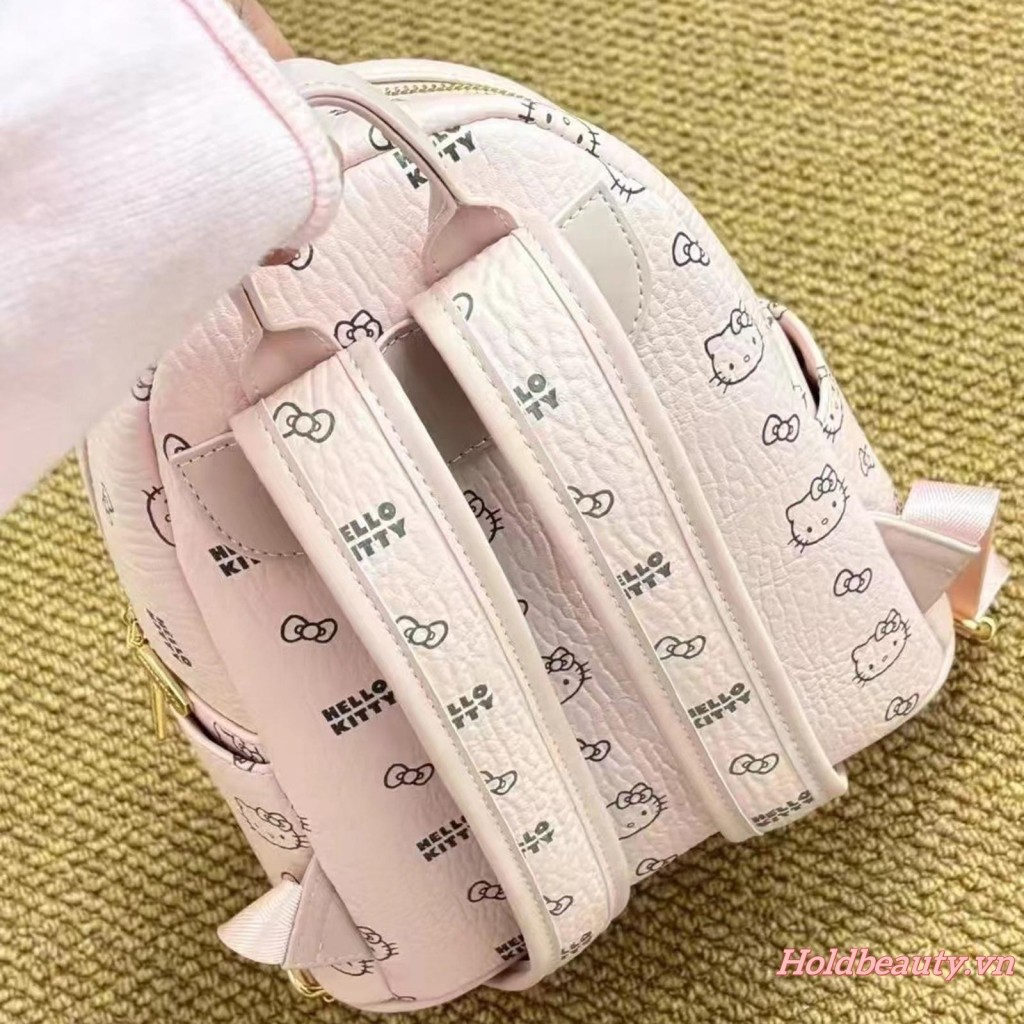 Ba lô Sanrio Hello Kitty dành cho nữ Da PU Daypack Ba lô Túi du lịch nhẹ