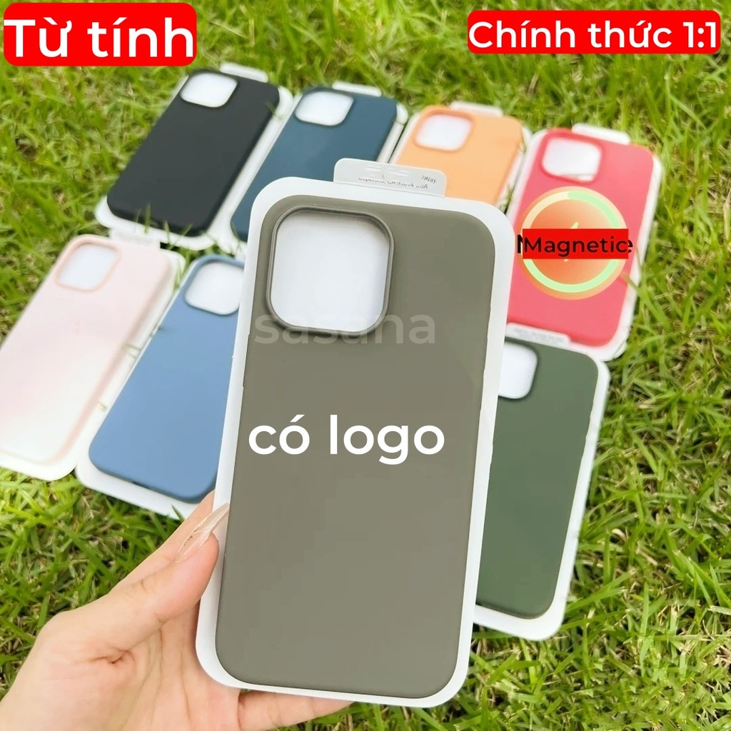 Silicon lỏng từ tính cho iphone 16 / 15 / 14 / 13 / 12 / Pro Max / Plus / mini Vỏ điện thoại chất lượng cao Hoạt hình bật lên