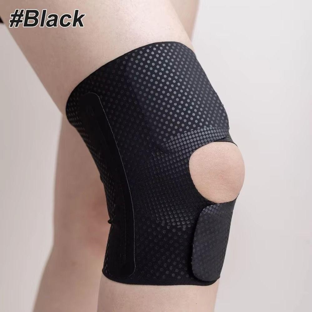 Nẹp đầu gối DELMER, Bộ ổn định bên hông Nén thoáng khí Tay áo đầu gối, Cắm trại đi bộ đường dài Siêu mỏng Có thể điều chỉnh Miếng đệm đầu gối thể thao chống trượt Nữ / Nam