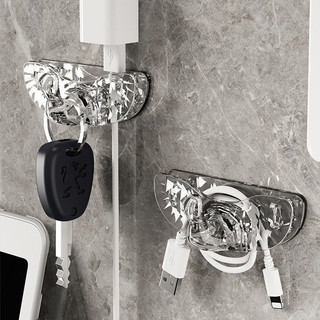 Cắm Dây Điện Giá Đỡ Hộ Gia Đình Bảo Quản Cáp Tổ Chức Không Đục Lỗ Cáp Cố Định Tổ Chức Kẹp Dây Cuộn Dây Cắm Giá Đỡ Cắm Móc Treo Không Đục Lỗ Móc Viscose Mạnh Mẽ Móc Cắm Trong Suốt