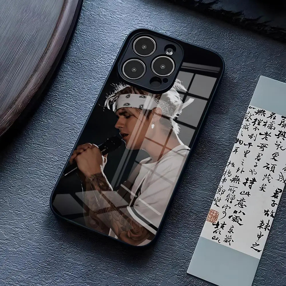 BK-1 Justin Bieber Singer Ốp Lưng Điện Thoại IPhone 13 Pro Max 14 16 Plus 12 Mini 11 15,75 X XR XS 8 7 Plus SE Kính Cường Lực