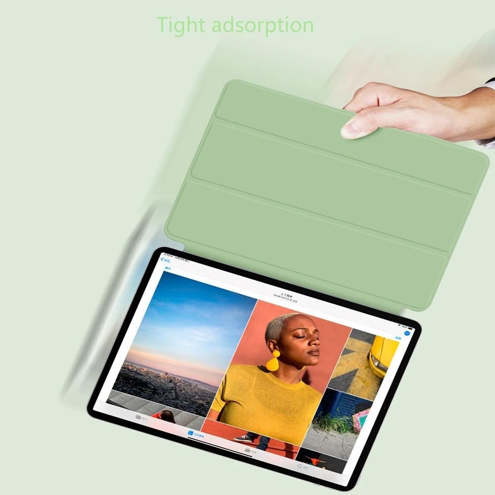 Vỏ thông minh tương thích cho iPad Pro Air 11 2024 Vỏ từ tính siêu mỏng gấp ba lần thế hệ thứ 10 Kẹp bảo vệ 10.9 Air 5 Pro11 M2 2022