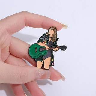 Bộ 50 Phong Cách Ca Sĩ Taylor Swift Men Pin Nhạc Guitar CD Men Thổ Cẩm Động Vật Dễ Thương Mèo 1989 Ba Lô Huy Hiệu Quà Lưu Niệm Cho Người Hâm Mộ
