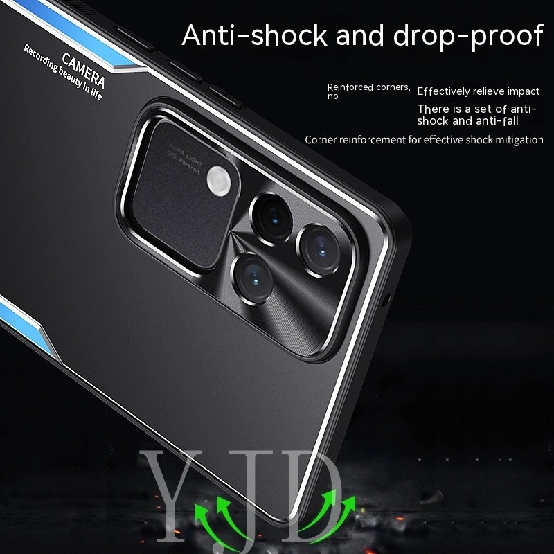 Ốp Lưng Cho Vivo V30 Pro Hợp Kim Nhôm Kim Loại Bao Gồm Tất Cả Vỏ Điện Thoại Chống Sốc