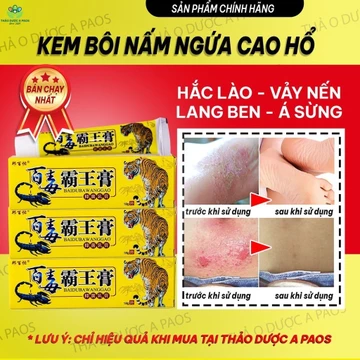 Kem HỔ VẰN nấm ngứa, THẢO DƯỢC A PAOS, bôi hắc lào, nấm ngứa, á sừng,vảy nến, ngứa da đầu, ghẻ nước