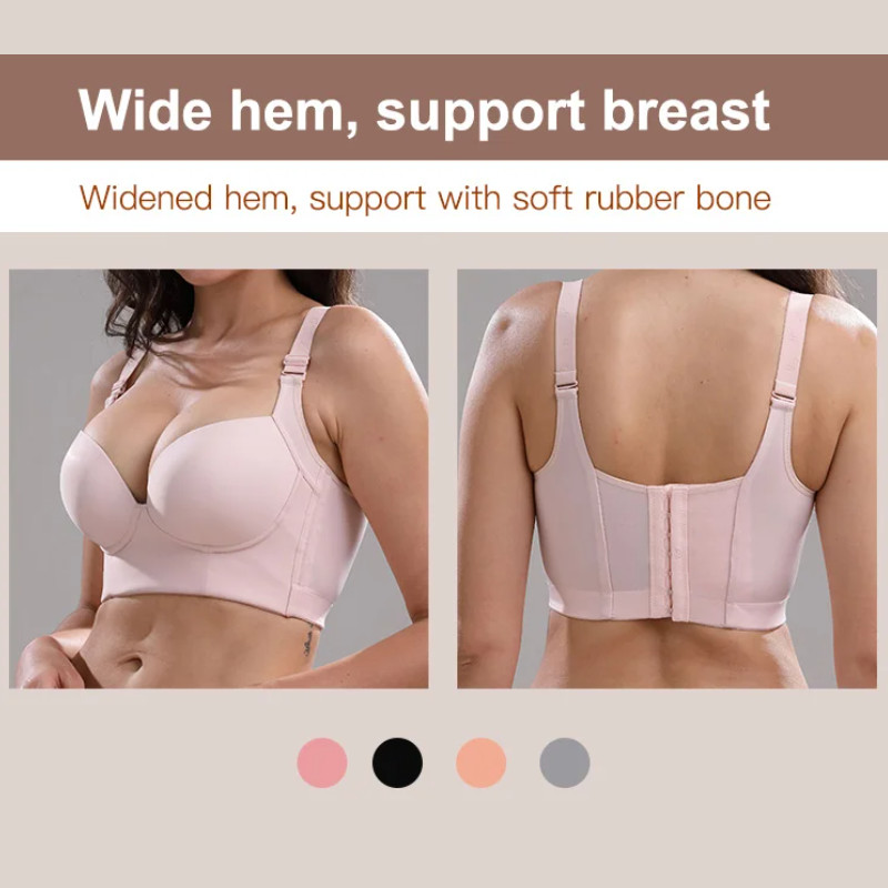 Áo ngực nâng ngực liền mạch Satin để thu nhỏ ngực bên