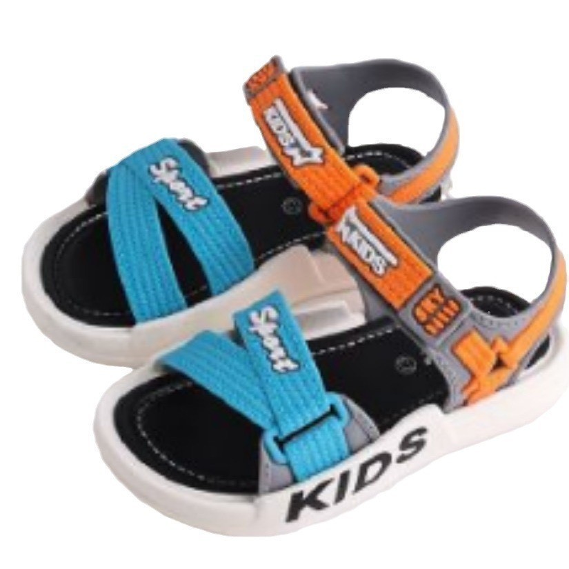 Sandal cao su non dép nhựa cho bé đi êm chân mùa hè đi biển chống trượt kids kiểu dáng thể thao cho bé từ 1  tuổi Z208