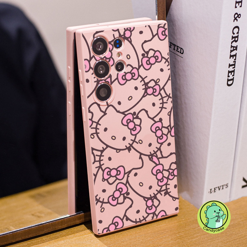 Vỏ Phong Cách Hàn Quốc Cho OPPO A79 5G A18 A38 A78 A58 4G A17 A17K A16K A16E A57 A77 4G A77S A57E A57S A73 5G 4G Vỏ Hoạt Hình Dễ Thương ins Hello Kitty Vỏ Điện Thoại TPU Mềm