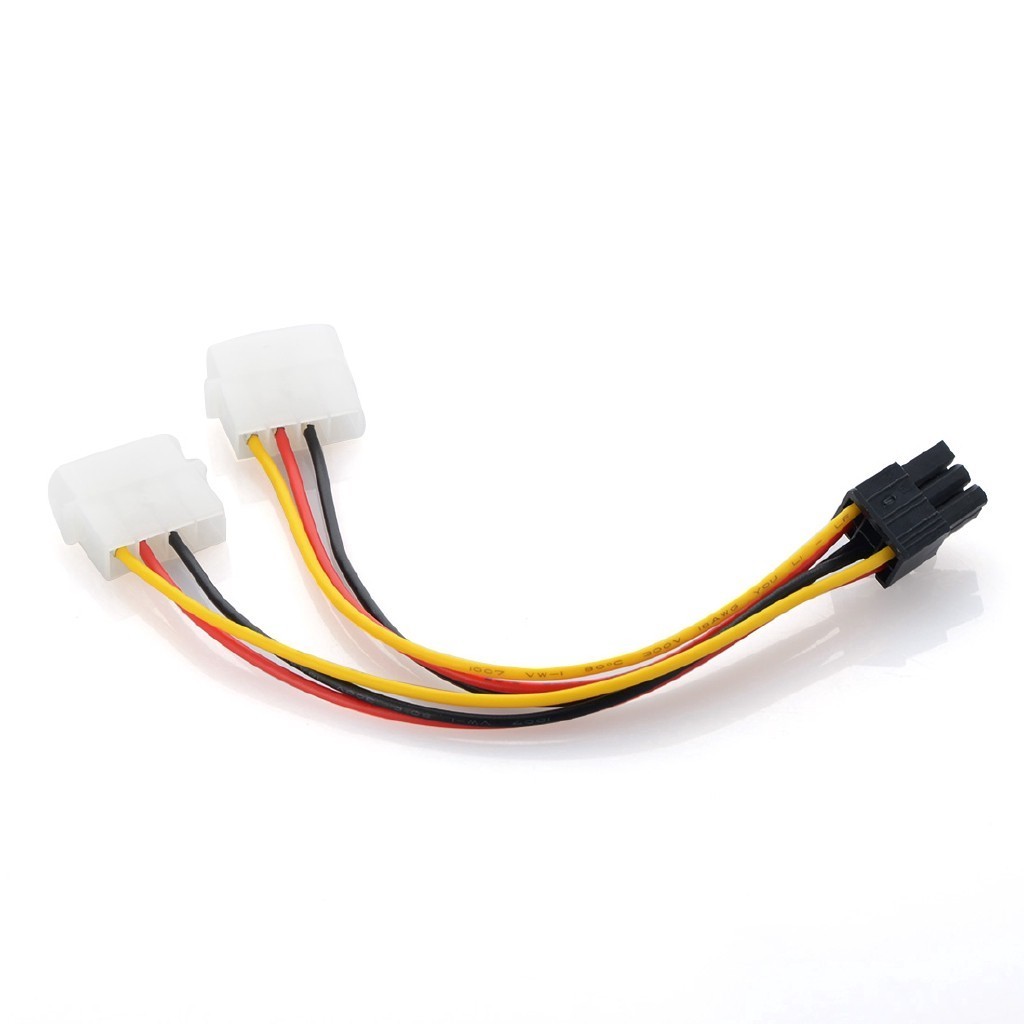 Cáp nguồn 4 Pin IDE sang 6-pin cấp nguồn cho vga hoặc riser | Shopee ...