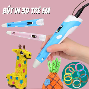 Bút In 3D Của Trẻ Em Pen,Bút Vẽ 3D Kèm Sợi Sống , Mô Hình Sáng Tạo,Nâng cao khả năng sáng tạo