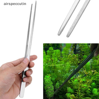 Airspecutin Thép không gỉ Nhíp Bể Cá Kìm Cây Cá Aquascape Dụng Cụ Kẹp EN