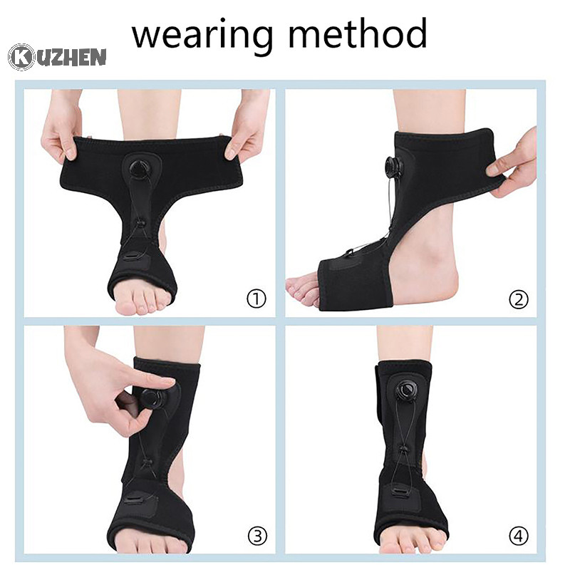 Kuzhen Có Thể Điều Chỉnh Plantar Fasciitis Chân Ban Đêm Nẹp Chỉnh Hình Nẹp Thắt Lưng Co Giãn HOT