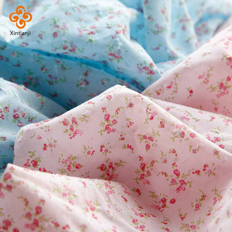 Phong Cách Mục Vụ Hoa Cắt Hoa Nguyên Chất Vải Cotton Tự Làm Quần Áo Bé Handmadesummer Mỏng Váy 0.5 Mét YHTJ0202