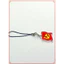 Dây treo 2 mặt hình cờ Đảng,cờ Việt Nam, chất liệu mica trong suốt, dùng làm kỷ niệm, treo điện thoại- Sango