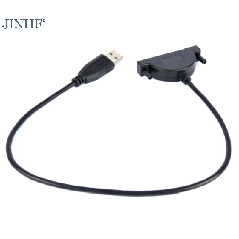 Jinhf USB 2.0 Cáp SATA CD / DVD-ROM Cáp Ổ Đĩa Quang Điều Khiển Cáp Cho PC Laptop Notebook HOT