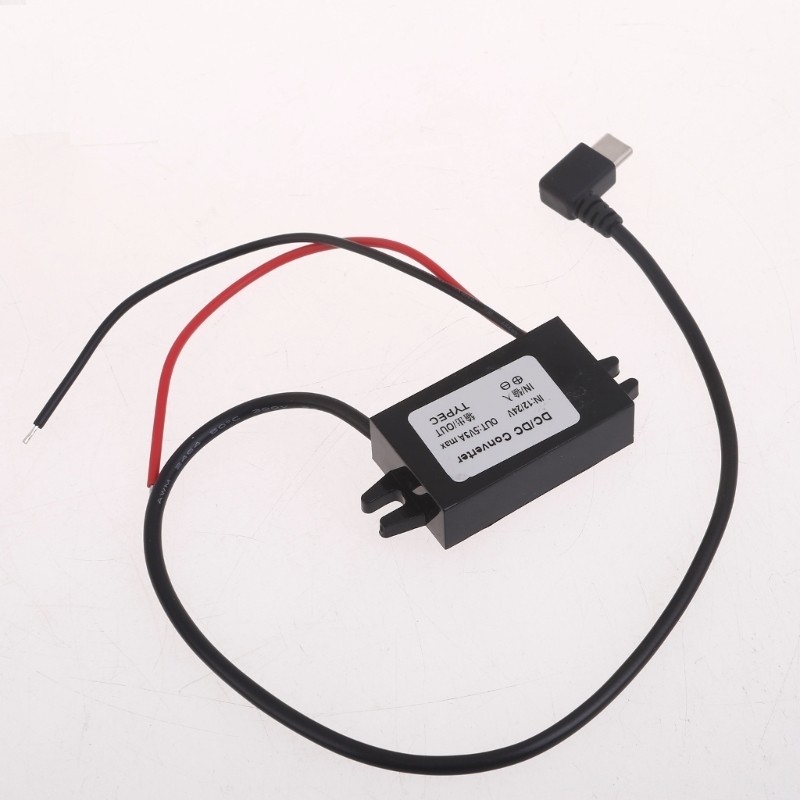 Tầm Nhìn 12V Sang 5V 3A DCDC DCDC Bước Xuống Bộ Chuyển Đổi Type-C USB Buckk Nguồn Điện Điều Chỉnh Điện Áp Xe Bộ Chuyển Đổi Nguồn Điện