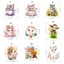 DARON Cat Toilet Sticke, Đề Can Dán Tường Mèo Đáng Yêu Chống Thấm Nước, Phim Hoạt Hình Vui Nhộn Tự Dính Phòng Tắm Bức Tranh Tường Phòng Tắm