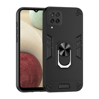 Dành Cho Samsung Galaxy A12 / M12 / F12 Ốp điện thoại Có Chân Đế Vòng Metel Giá Đỡ Từ Tính Lưng Cứng Mềm TPU Edge Chống Sốc Chống Rơi Mỏng Bao