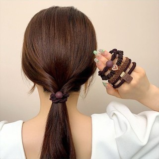 5 Cái / bộ Dây Cao Su Hàn Quốc Ngọt Ngào Dây Tóc Độ Đàn Hồi Cao Cho Nữ