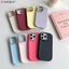 Dành Cho iQOO 12 Pro Neo 9 9S Pro Plus Z9 Turbo Z9x Ốp Điện Thoại ins Hình Bầu Dục Mạ Tròn Kẹo Màu Trơn Dopamine Mờ Mờ Dễ Thương Đơn Giản Vỏ Silicon Mềm Ốp Lưng