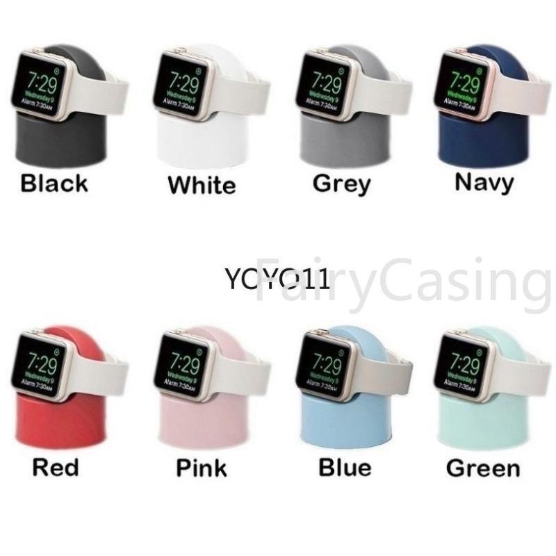 Giá đỡ sạc gắn đế silicon cho Apple Watch 46MM Ultra 3 2 1 49MM Series 11 10 9 8 41MM 45MM 40MM 44MM 42MM 38MM 6 5 4 3 2 SE band 42mm 44mm 40mm Giá đỡ cáp sạc