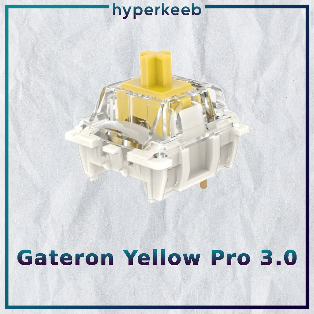 [SWITCH] Gateron Yellow Pro 3.0 | G Pro 3.0 Switch | Linear 3-pin 67g ...